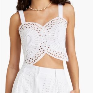 Alberta Ferretti lace top